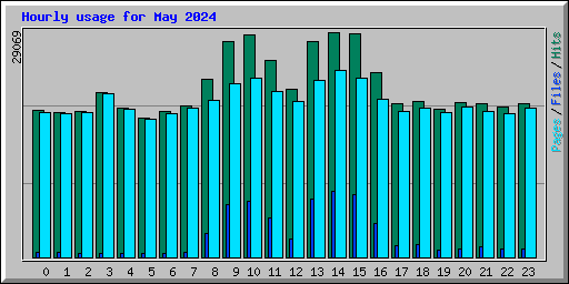 Hourly usage for May 2024