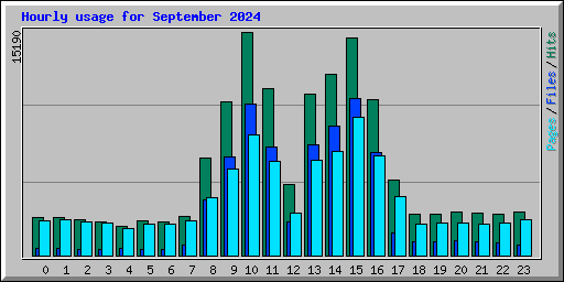 Hourly usage for September 2024